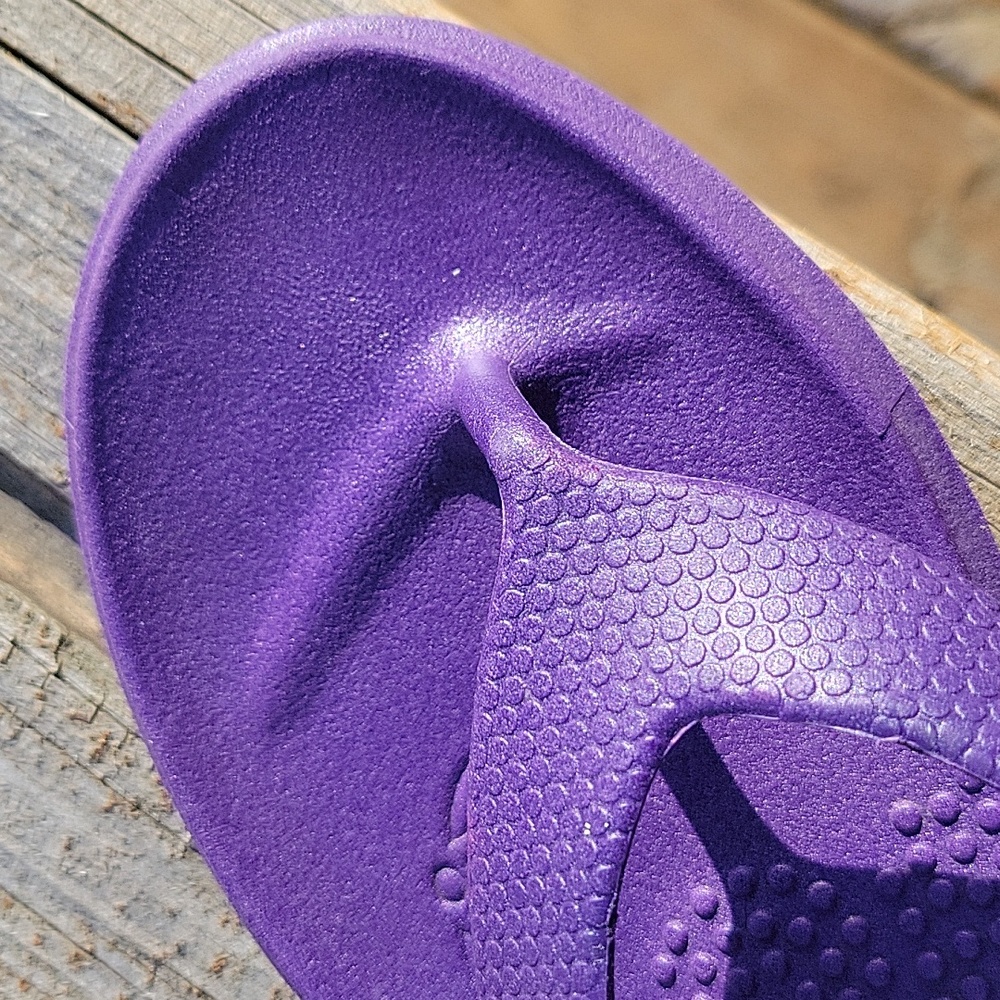 Women's Okabashi Flip Flops Beach Shoes Small (6). Made In USA. Almost Like New - Picture 5 of 7